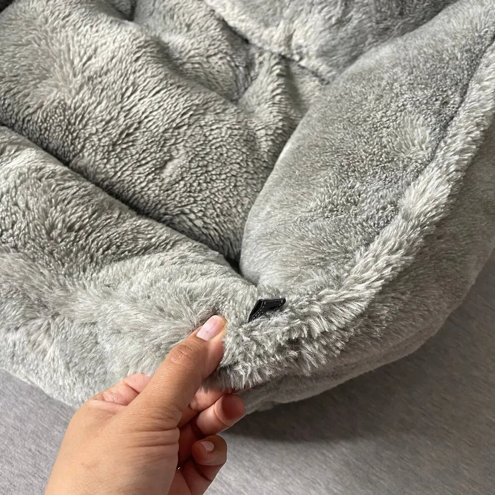 NanDog Super Cloud Reversible Pearl River Gray Dog & Cat Bed